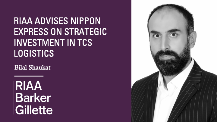 RIAA Barker Gillette advises Nippon Express on strategic investment in TCS Logistics