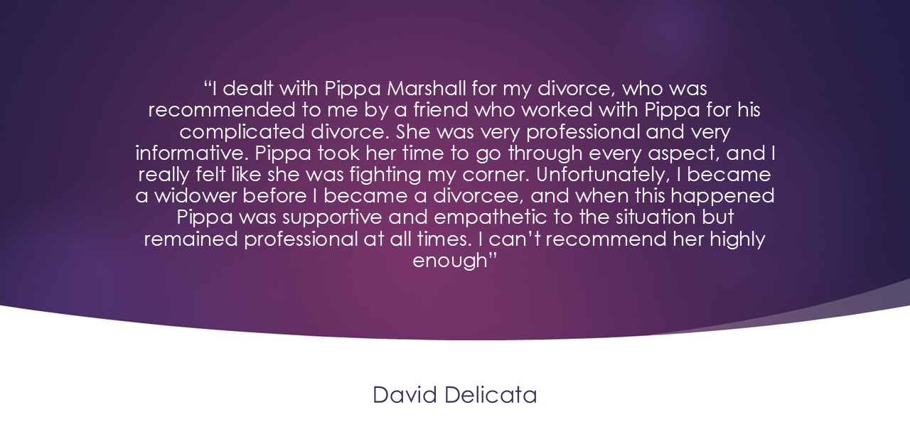 Pippa Marshall's Family law client testimonials 