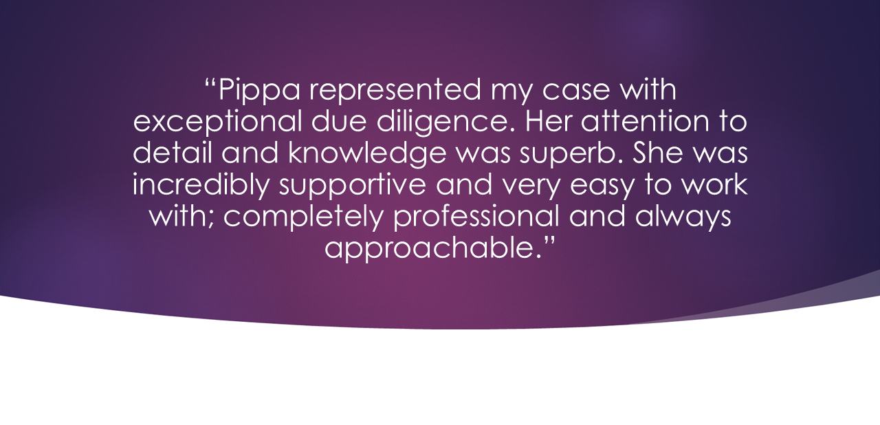 Pippa Marshall's Family law client testimonials 